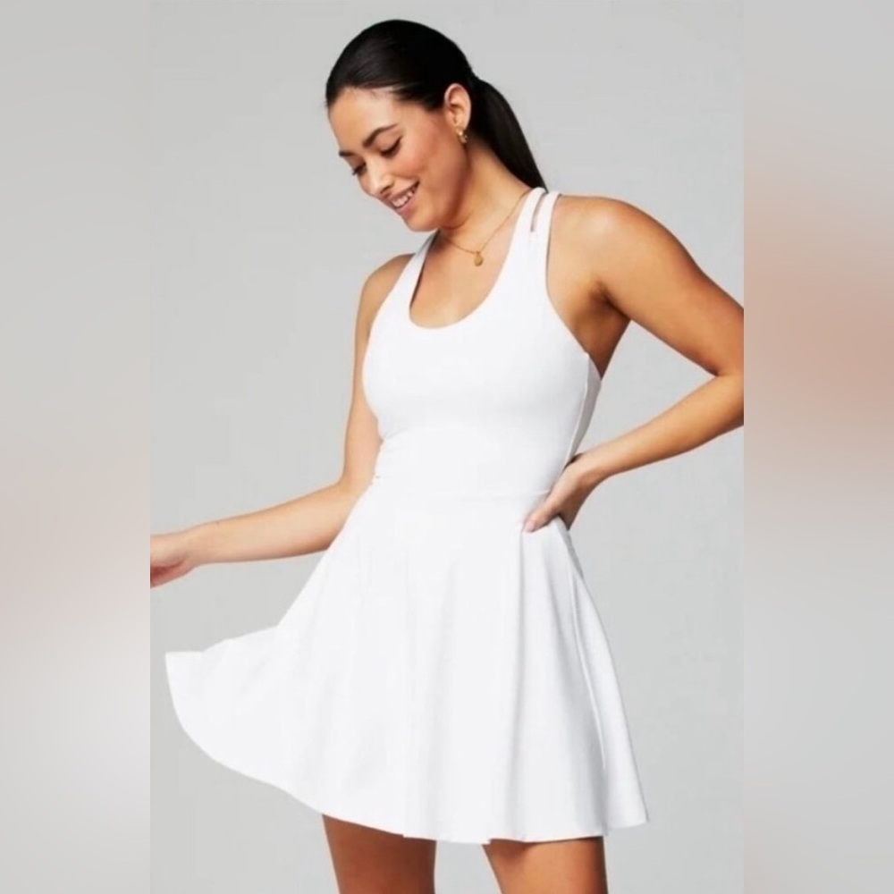 Fabletics Boost Performance Classic Mini Dress Wh… - image 2